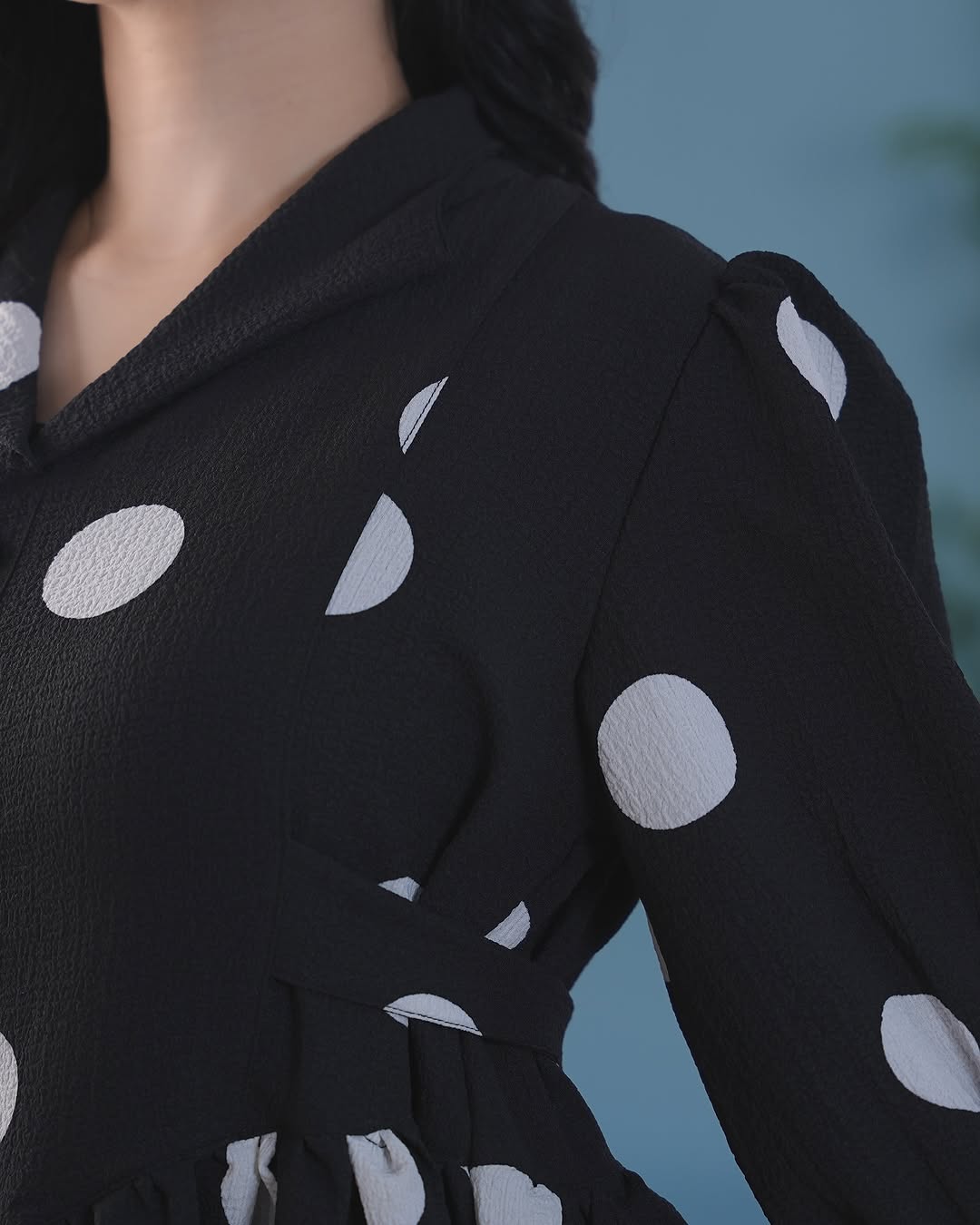Black Polka Dot Maxi Dress | Vintage-Inspired Elegant Long Dress for Women