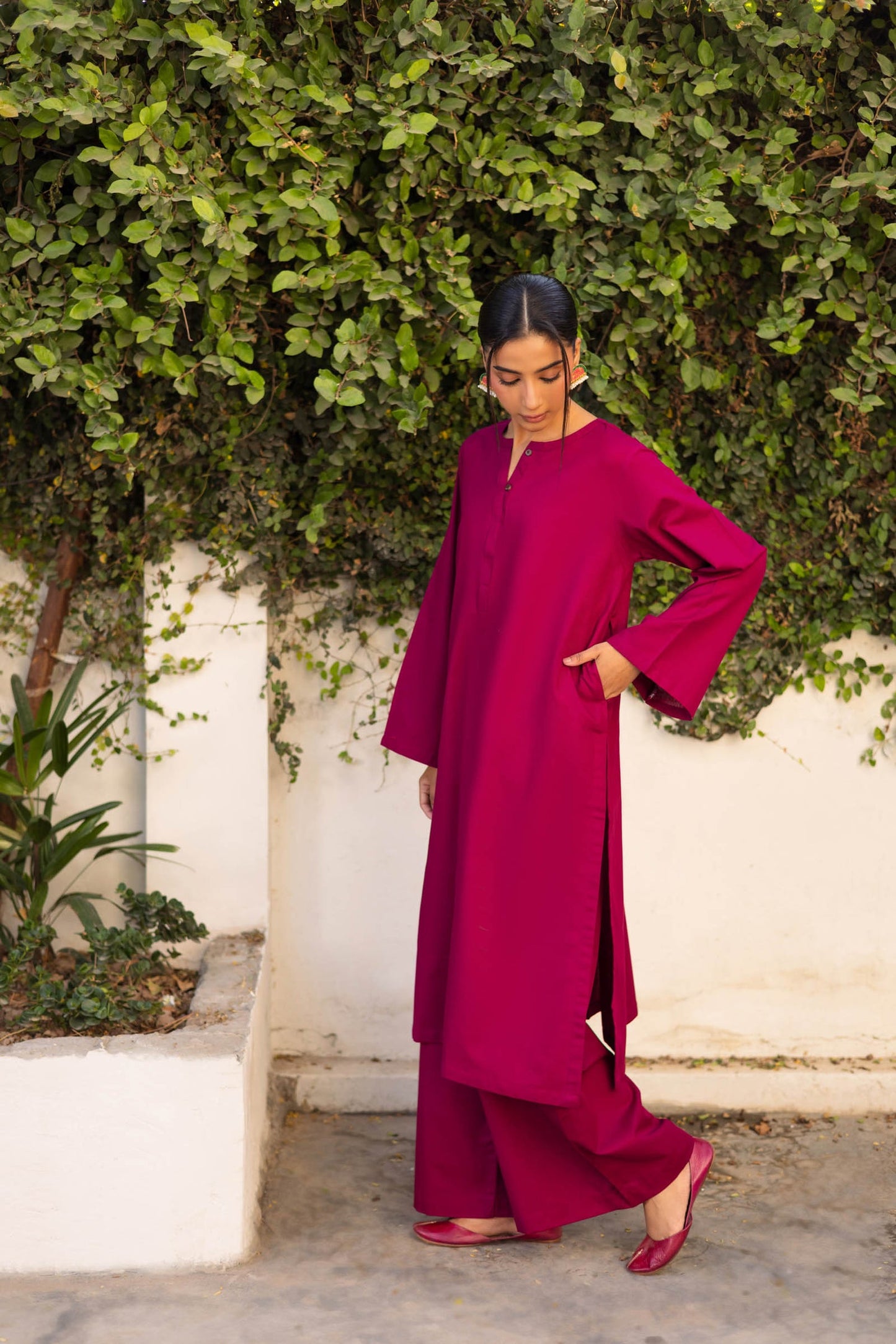 Solid Professional Loose-Fit Kurta Pant Set | 5 Days 5 Looks Office Collection | XS–5XL