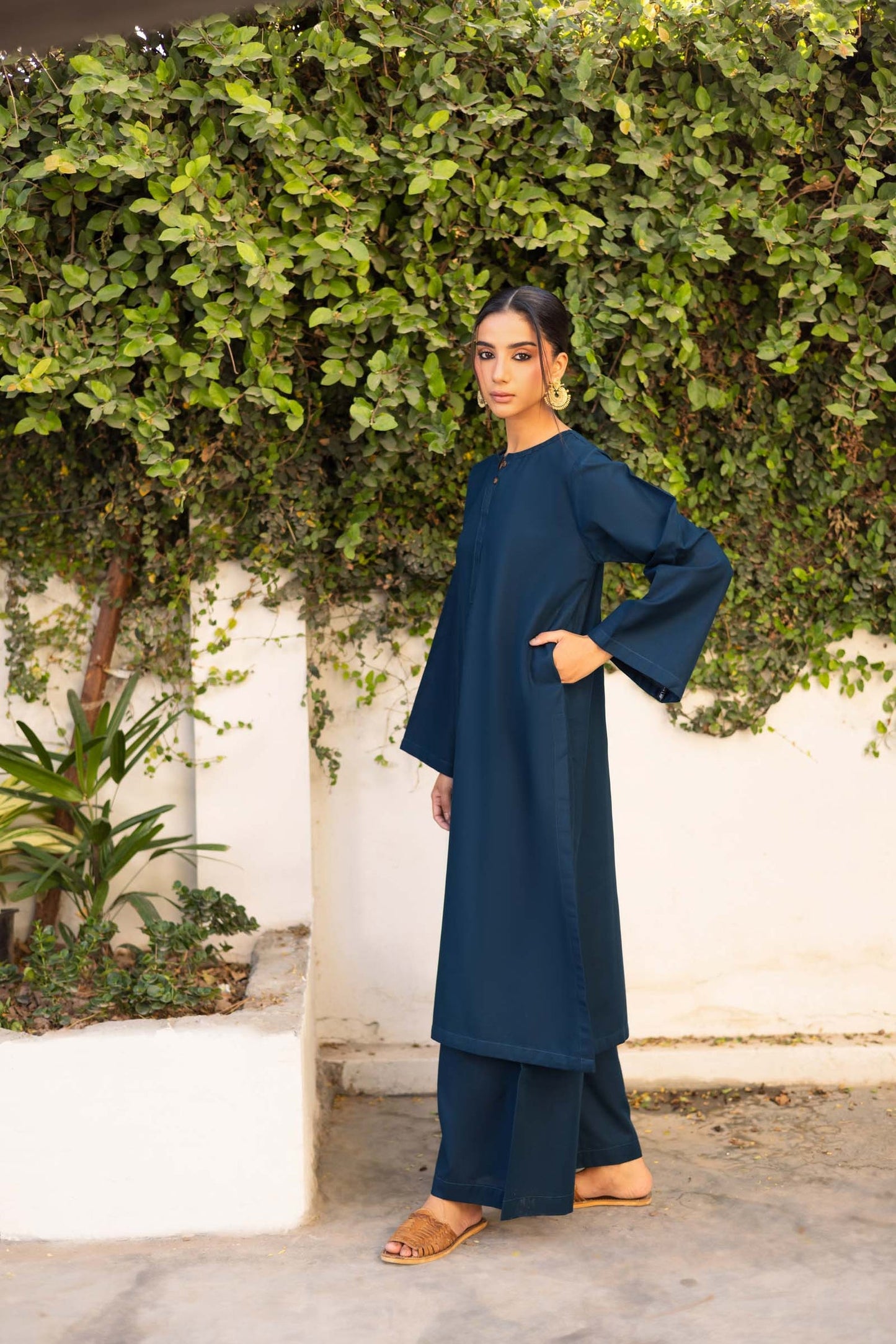 Solid Professional Loose-Fit Kurta Pant Set | 5 Days 5 Looks Office Collection | XS–5XL