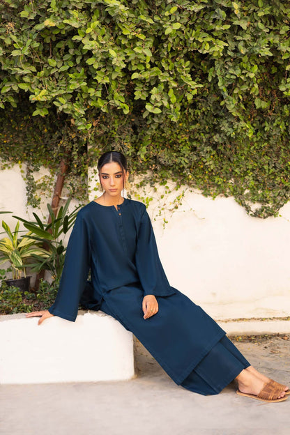 Solid Professional Loose-Fit Kurta Pant Set | 5 Days 5 Looks Office Collection | XS–5XL