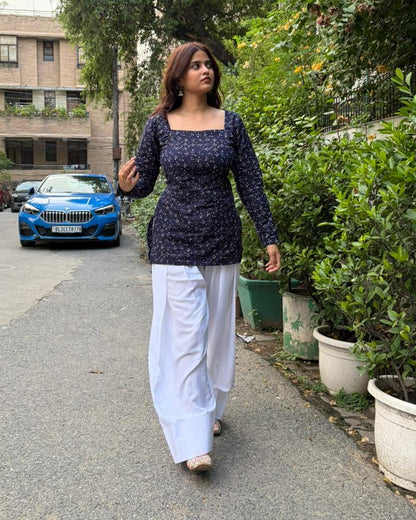 Corset Back & White Farshi Salwar