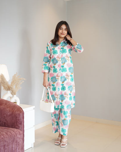 Vastramaniaa Premium Soft Cotton Printed Coord Set