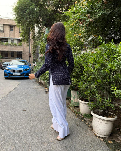 White Farshi Salwar